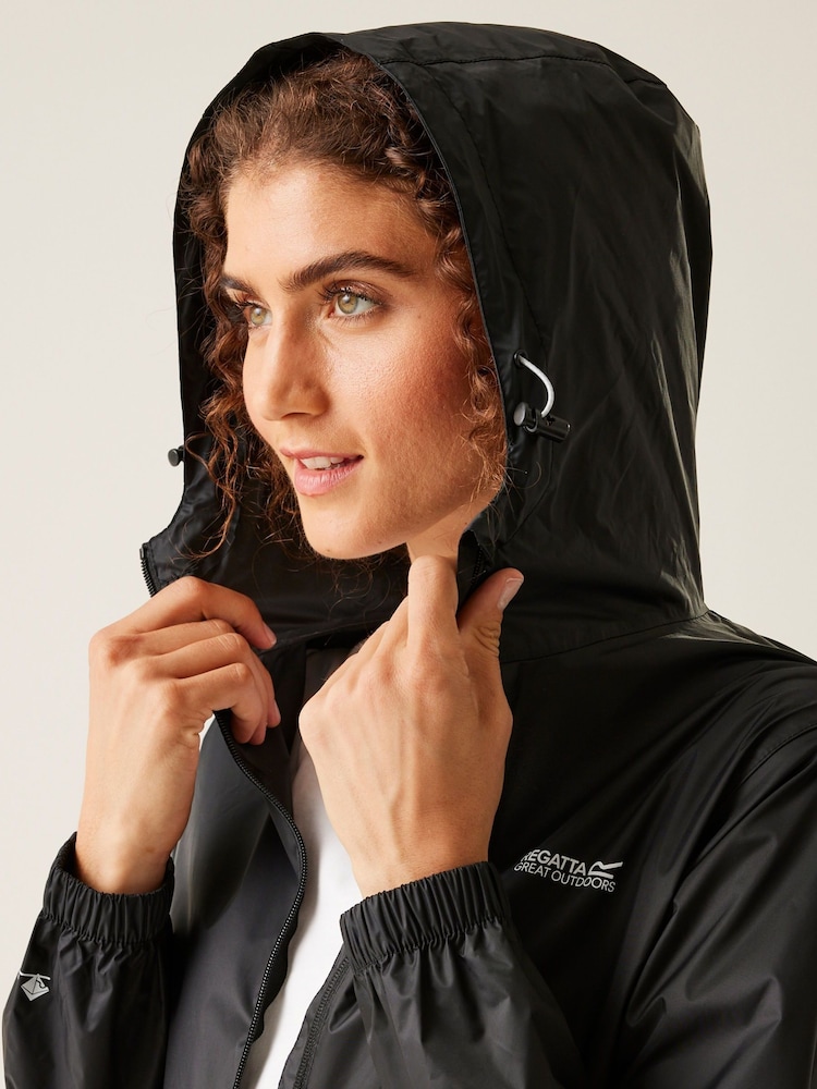 Regatta Black Womens Waterproof Pack It Jacket III - Image 5 of 12
