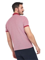 Barbour® Red 100% Cotton Mens Sports Polo Shirt - Image 2 of 4