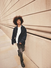 Blue/Indigo Pattern Printed Overshirt (3-16yrs) - Image 2 of 8