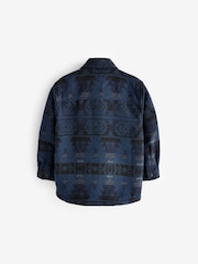 Blue/Indigo Pattern Printed Overshirt (3-16yrs) - Image 7 of 8