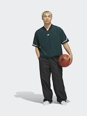 adidas Originals Black Basketball Windbreaker Pants - Image 1 of 6