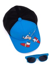 Vanilla Underground Blue Sonic Kids Licensing Cap with Sunglasses - Image 2 of 4