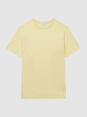 Reiss Lemon Bless Cotton Crew Neck T-Shirt - Image 2 of 6