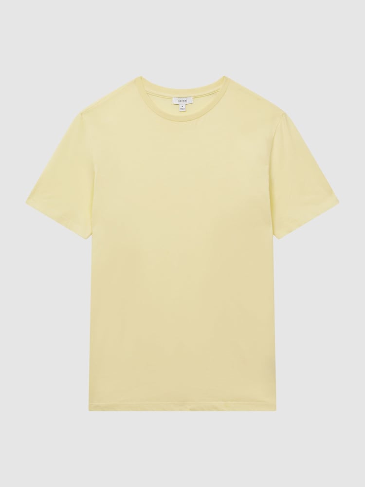 Reiss Lemon Bless Cotton Crew Neck T-Shirt - Image 2 of 6