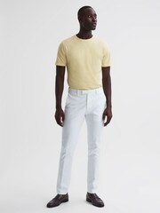 Reiss Lemon Bless Cotton Crew Neck T-Shirt - Image 3 of 6