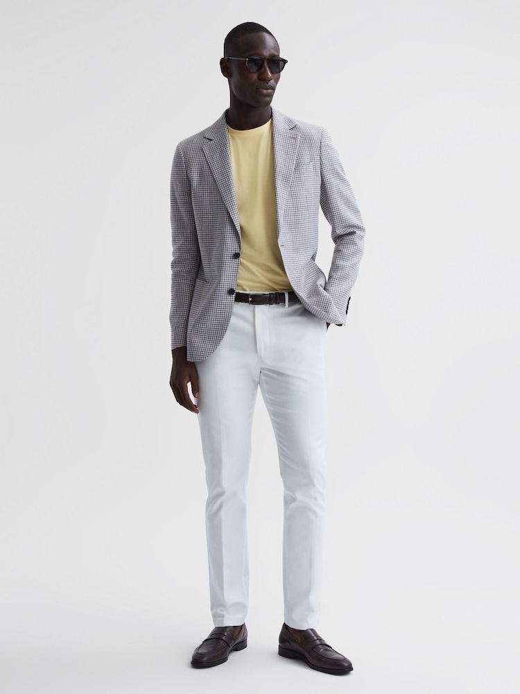 Reiss Lemon Bless Cotton Crew Neck T-Shirt - Image 6 of 6