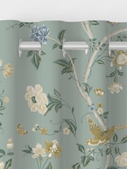 Laura Ashley Jade Green Summer Palace Made to Measure 100% Cotton Curtains - Image 5 of 5