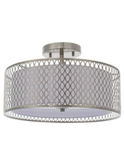 Gallery Home Silver Flush Ceiling Fitting Keela Ceiling Light - Image 7 of 7