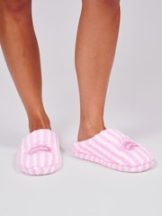 Loungeable Stripe Cosy Girls Night Borg Slippers - Slika 2 od 4