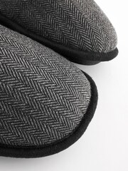 Charcoal Grey Closed Back Slippers - Image 6 of 7
