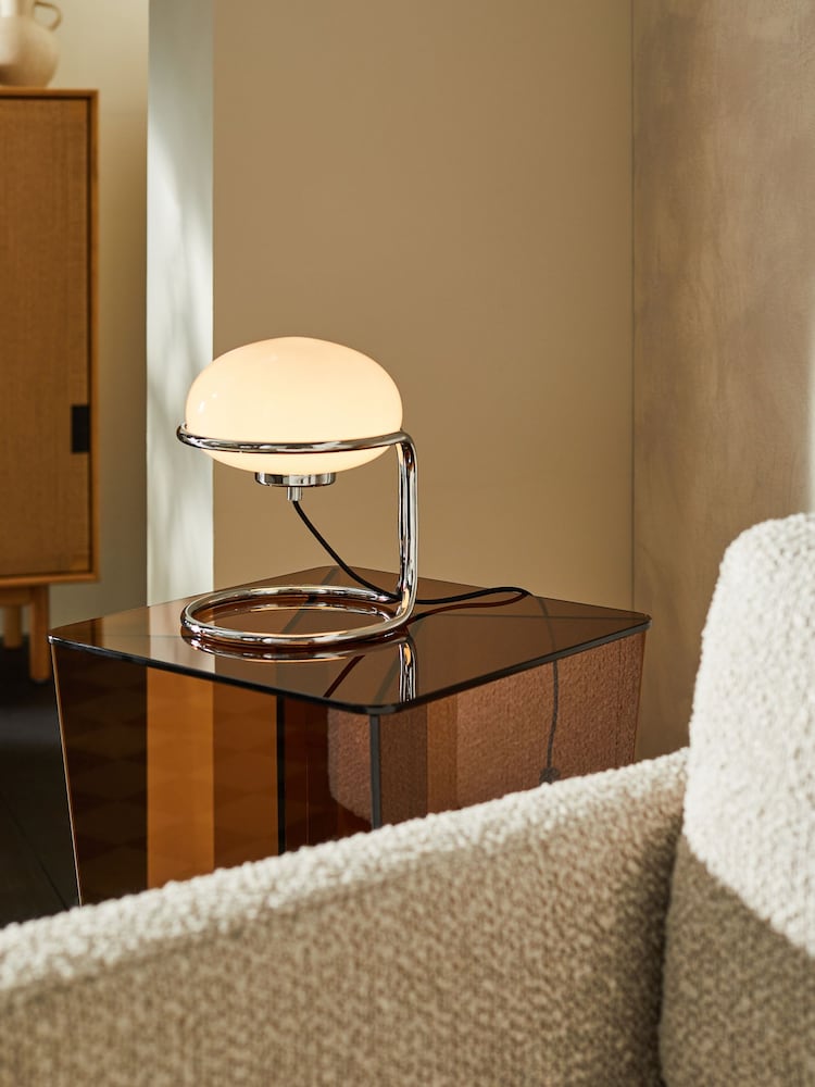 MADE.COM Chrome Piper Table Lamp - Image 1 of 2