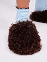 Loungeable Light Brown Cosy Mule Slippers - Image 3 of 4