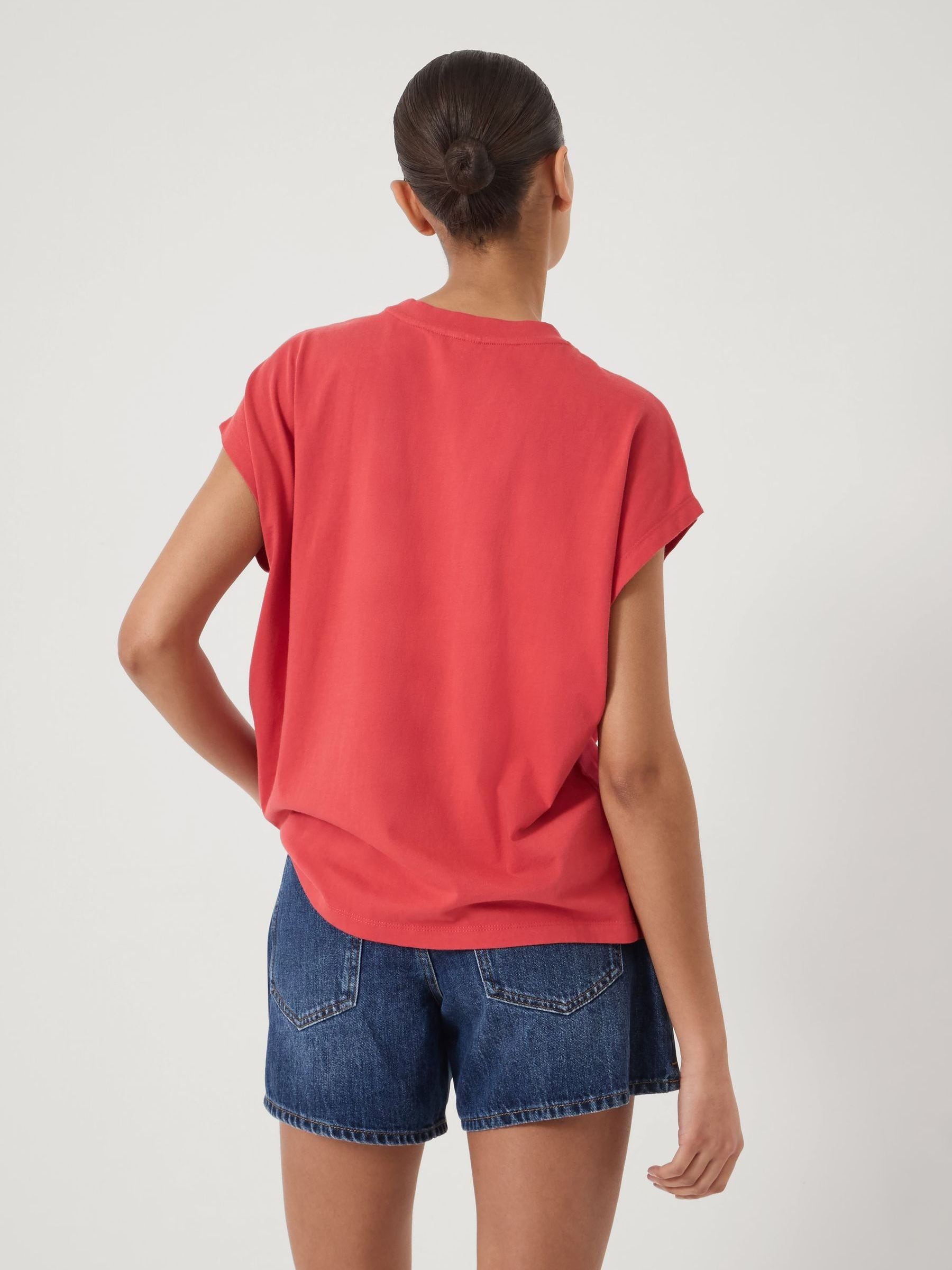 Buy Hush Ruby Red Sunburst Graphic Sleeveless T-Shirt from the