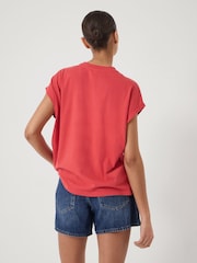 Hush Red Sunburst Graphic Sleeveless T-Shirt - Image 4 of 7