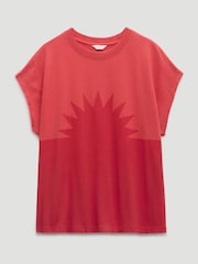 Hush Red Sunburst Graphic Sleeveless T-Shirt - Image 7 of 7