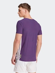 adidas Purple Adizero Running T-Shirt - Image 2 of 6