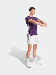 adidas Purple Adizero Running T-Shirt - Image 3 of 6