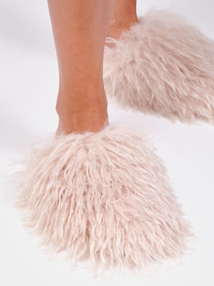 Loungeable Faux Mongolian Fur Slippers - Bild 3 von 3