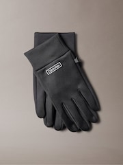 Calvin Klein Black Technical Stretch Touchscreen Gloves - Image 3 of 4
