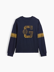 Gap Navy Heavyweight Oversized Graphic T-Shirt (4-13yrs) - Image 4 of 5