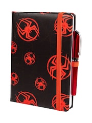 Peers Hardy Black Spiderman Laptop Set Including Case Sticker Sheet Notebook and Pen - Image 4 of 8