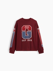 Gap Red Heavyweight Oversized Graphic T-Shirt (4-13yrs) - Image 4 of 5