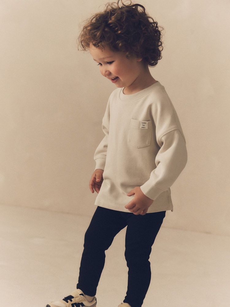 Grey Long Sleeve Top and Leggings Set (3mths-7yrs) - Image 1 of 4