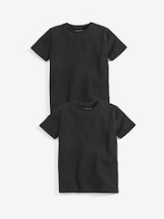Schwarz - Kurzarm-T-Shirts 2er-Pack (3–16 J.) - Image 1 of 4