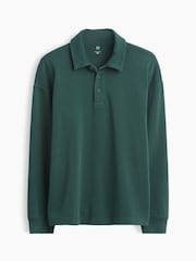 Gap Green Heavyweight Relaxed Polo Shirt (4-13yrs) - Image 4 of 5