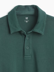 Gap Green Heavyweight Relaxed Polo Shirt (4-13yrs) - Image 5 of 5