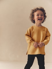 Ochre Yellow Long Sleeve Top and Leggings Set (3mths-7yrs) - Image 2 of 7