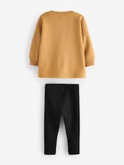 Ochre Yellow Long Sleeve Top and Leggings Set (3mths-7yrs) - Image 5 of 7