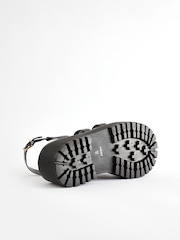 Black Forever Comfort® Chunky Strappy Sandals - Image 7 of 10