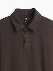 Gap Brown Heavyweight Relaxed Polo Shirt (4-13yrs) - Image 5 of 5