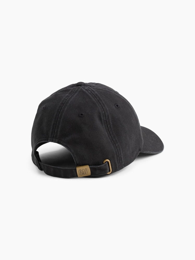 Negro - Gorra de béisbol con logotipo de Gap - Imagen 2 de 2