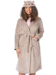 Vanilla Underground Brown Pusheen Cat Barbie Ladies Robe - Image 6 of 9