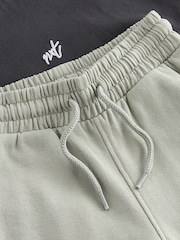 Charcoal Grey/Sage Green Short Sleeve 100% Cotton T-Shirt and Utility Joggers Set (3mths-7yrs) - Image 7 of 8