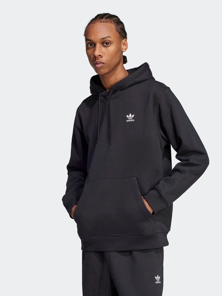 adidas Originals Black Trefoil Essentials Loose Hoodie - Image 1 of 6