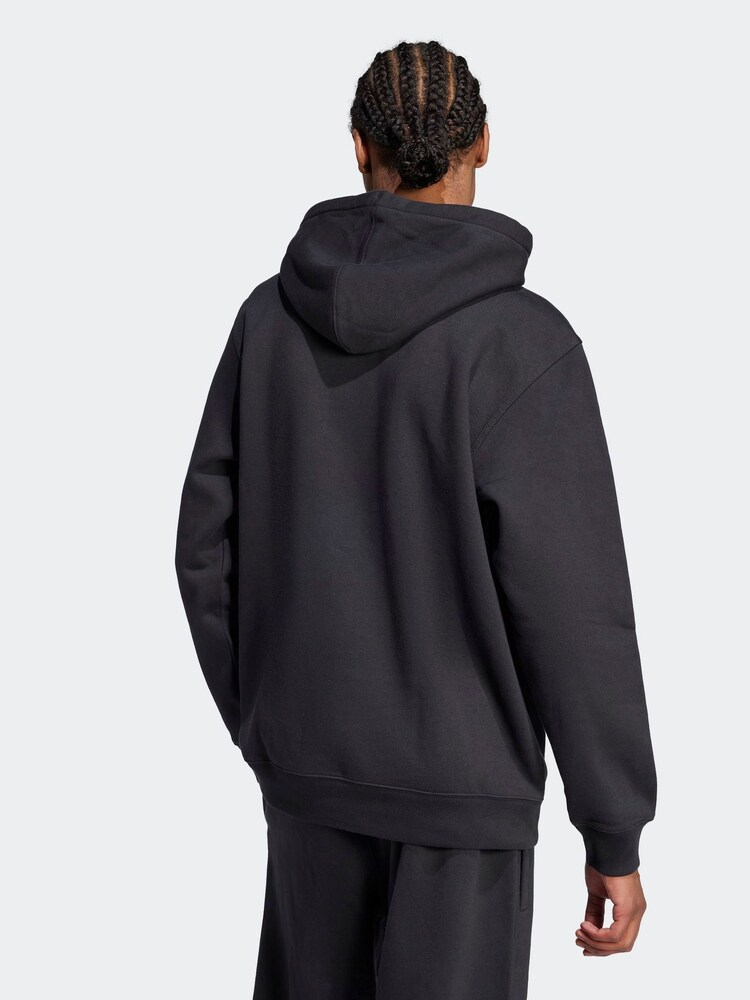 adidas Originals Black Trefoil Essentials Loose Hoodie - Image 2 of 6