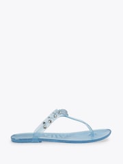 Kurt Geiger London Blue Maddison T-Bar Sandals - Image 1 of 5