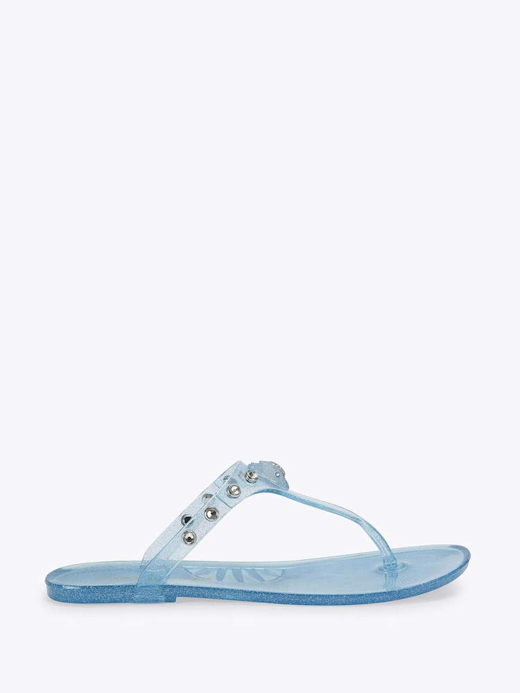Kurt Geiger London Blue Maddison T-Bar Sandals - Image 1 of 5