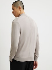River Island Natural Slim Fit Half Zip Sweater - Image 3 of 4