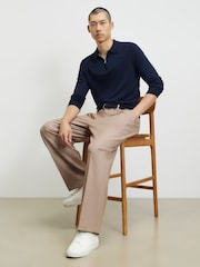 River Island Blue Slim Fit Essential Polo Shirt - Image 1 of 4