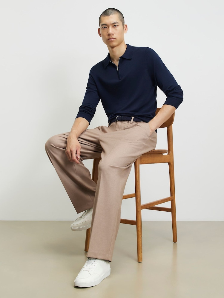 River Island Blue Slim Fit Essential Polo Shirt - Image 1 of 4