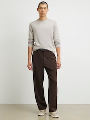 River Island Natural Slim Fit Crew Neck Sweater - Image 3 of 4