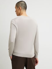 River Island Natural Slim Fit Crew Neck Sweater - Image 4 of 4