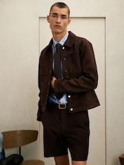 River Island Brown Suedette Jacket - Image 1 of 4
