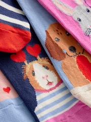 Boden Red 100% Cotton Socks 7 Pack - Image 2 of 2