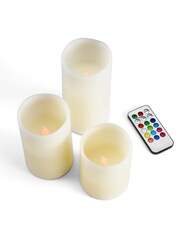 MenKind Set of 3 Remote Control Multicolour Candles - Image 2 of 4