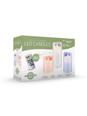 MenKind Set of 3 Remote Control Multicolour Candles - Image 4 of 4